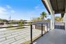 Balcony overlooking front yard