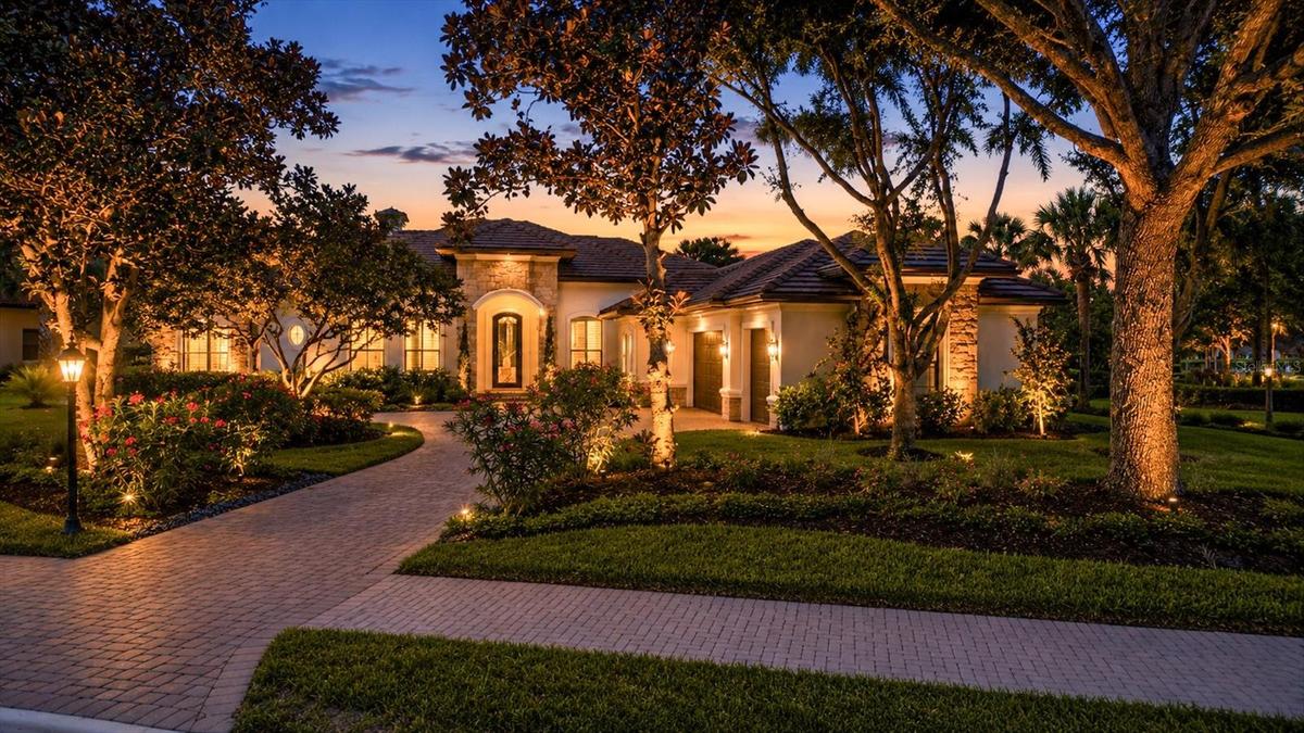 Front View at Twilight