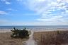 Water view with a view of the beach