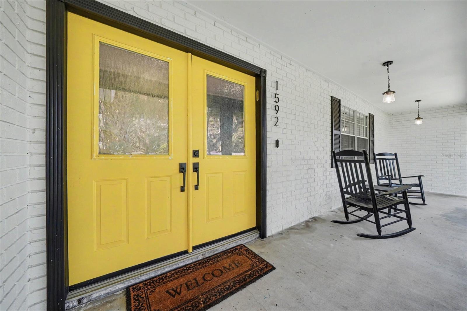 Charming front porch to enjoy your coffee