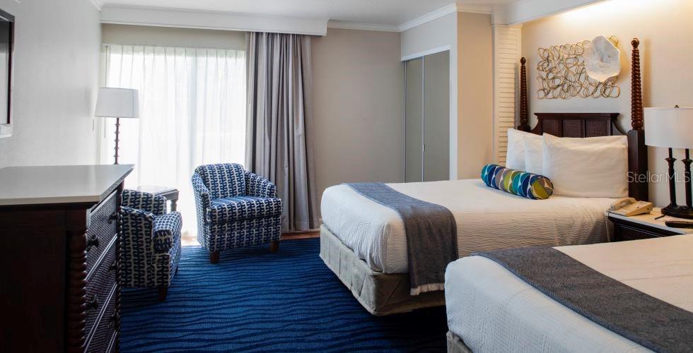 Bedroom 2, 2 comfy Queen beds