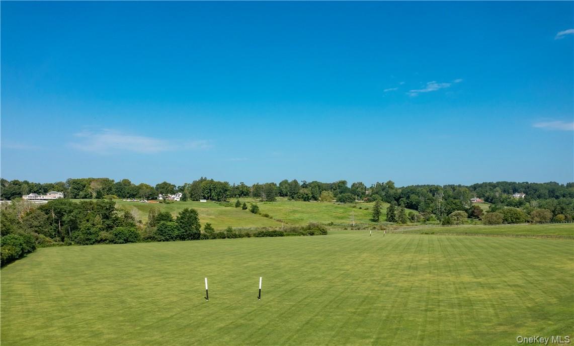 Polo field with viewing area.