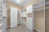 Primary closet.