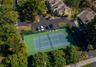 tennis court lined for pickle ball
