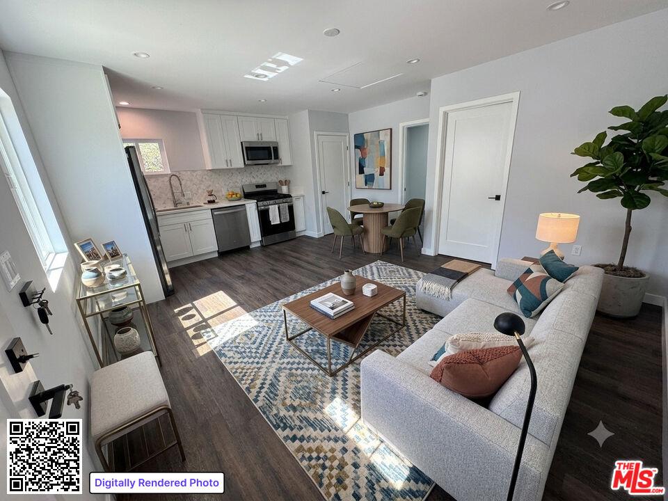ADU LIVING ROOM AND KITCHEN