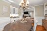 Formal Dining Area with Built In Wet Bar and Cooling Fridge