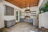Outdoor grill off kitchen