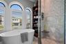 Soaking tub and walk in shower