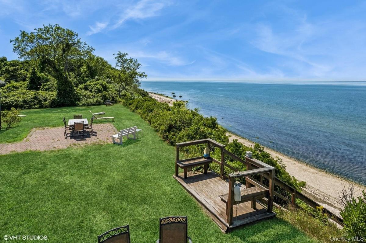 Drone / aerial view of expansive beach