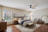 Virtually staged Primary Bedroom