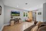 The family room is a great place to hang out and watch the game.