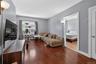 This is the main living space in unit 2 on the 2nd floor. Its a 3 bedroom 1 bath on two levels.