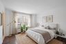 Virtually staged master bedroom