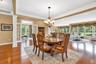 Formal Dining Room with an open view to the Living Room