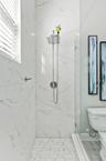 Downstairs Bathroom Large Walk-In Shower with Rainfall Showerhead and Handheld