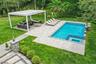Pool in the backyard