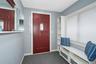 Enclosed foyer with built-ins