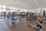 Gym with a wall of windows