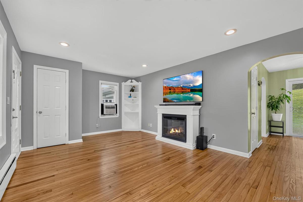 Warm and inviting living room.