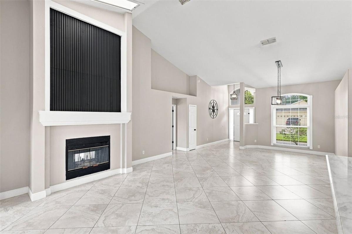 Double Sided Fireplace