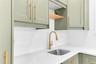 Detail of custom kitchen cabinetry