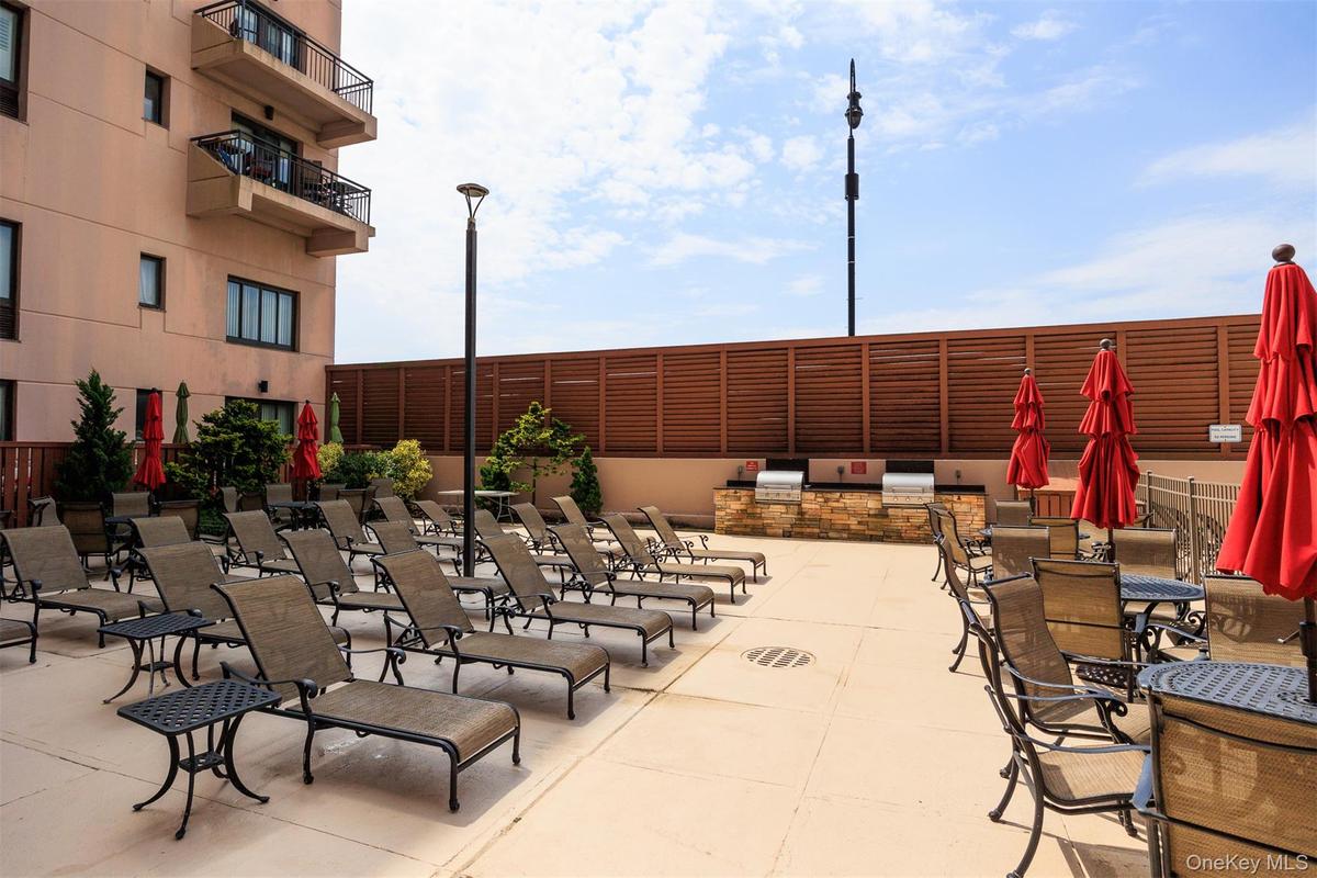 Pool lounge area