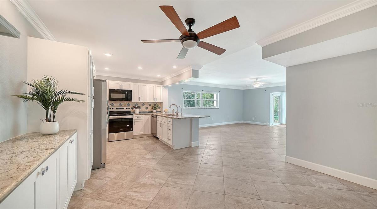 This is a newly remodeled unit with a nice open concept plan