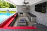 Outdoor Kitchen with Bar