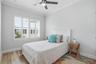 Well-sized secondary bedrooms for guests or workspace