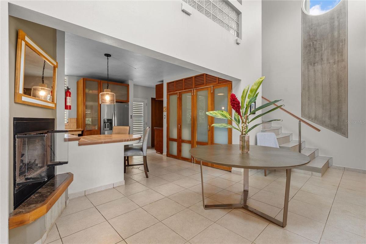 Main Residence - Entrance & Fireplace