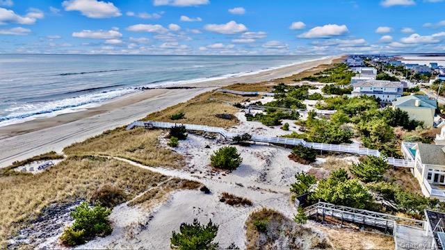 Drone / aerial view of expansive coastline