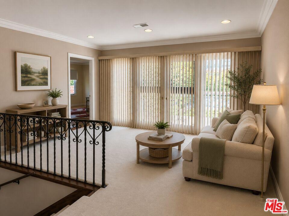virtually staged upstairs land