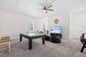 500 SF studio/bonus room/in-law suite has 3 closets and a full bathroom with shower.
