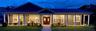 Twilight Front View Exterior Lighting