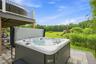 Paver patio easily accessible from the basement or top deck