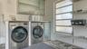 Laundry area in garage
