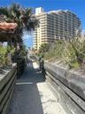 Private gated walkway to beach