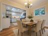 Virtually staged - Dinning room and kitchen