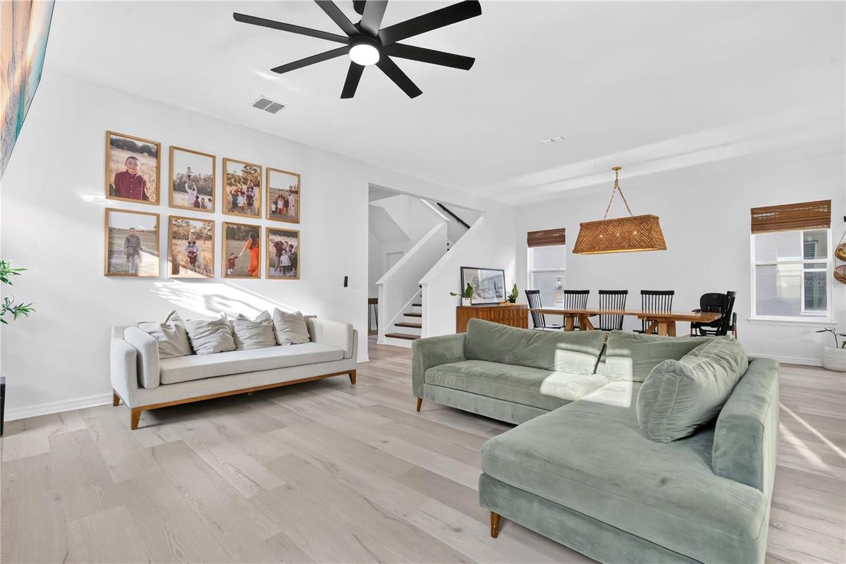 Living Room and Dining Room