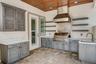 Outdoor grill off kitchen