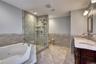 Full Bathroom with Jetted Tub and Shower