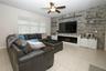 Great room / Custom built entertainment center / electric fireplace