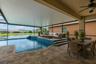 Virtually staged relaxing outdoor space.