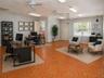 Staged photo of furnished office