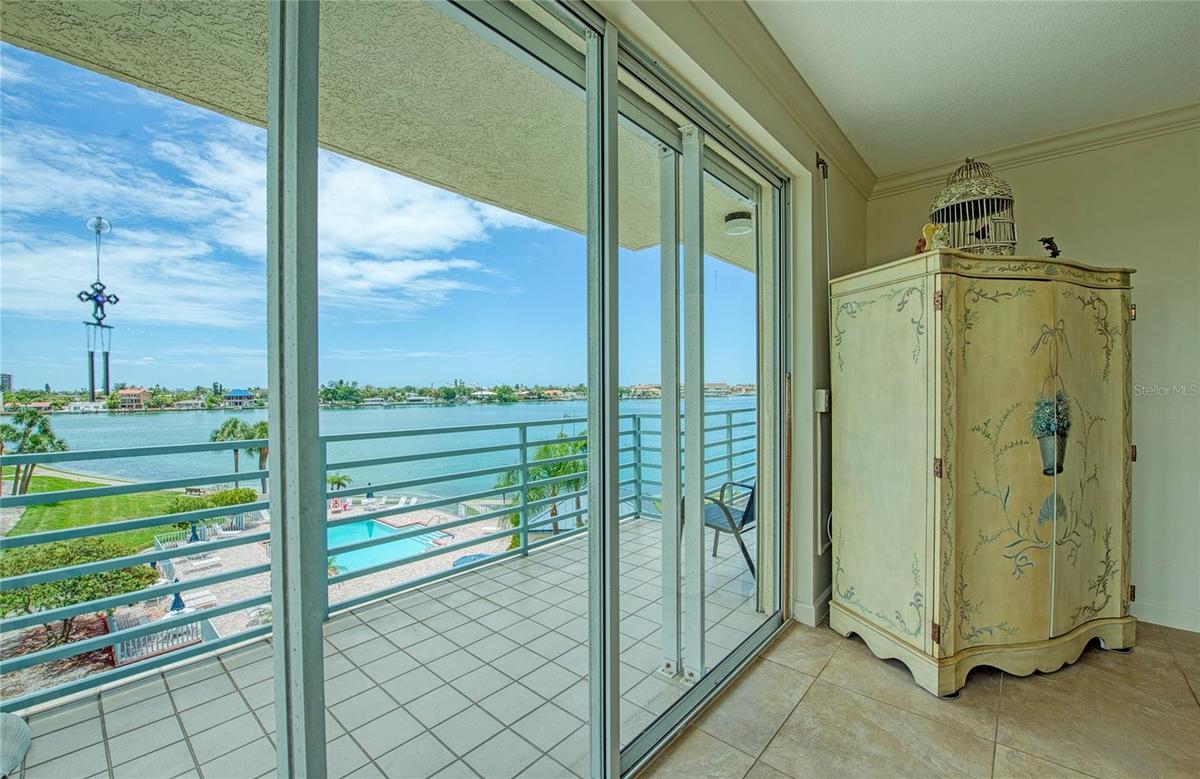 Pool view and intracoastal