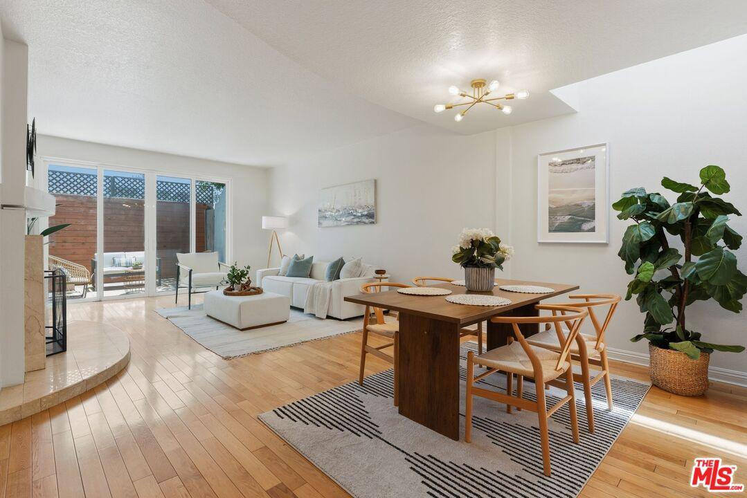 Open-concept living and dining