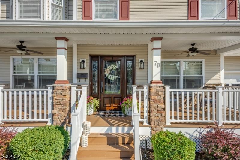Inviting porch with dual fans