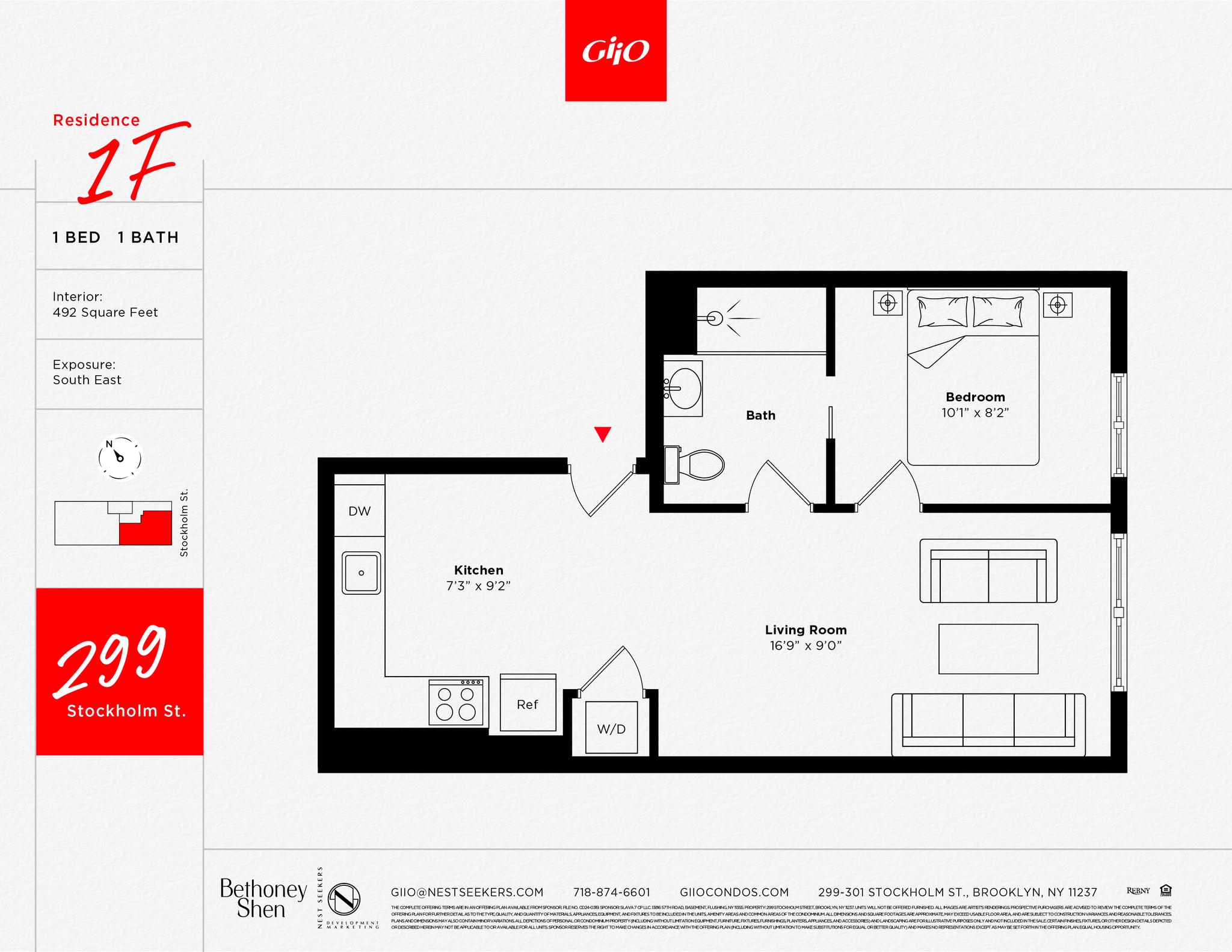 299 Stockholm Street 1-A Bushwick Brooklyn NY 11237