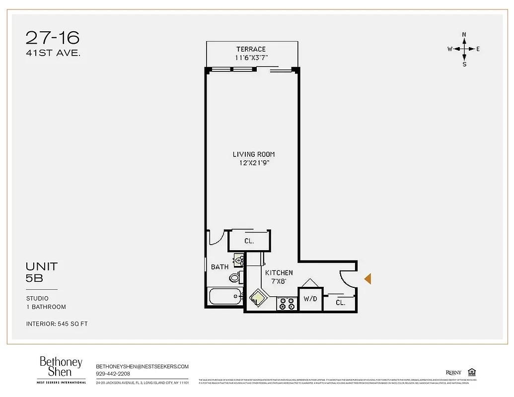 27-16 41st Avenue 5-B Long Island City Queens NY 11101