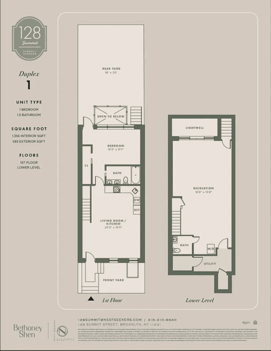 128 Summit Street 1 Carroll Gardens Brooklyn NY 11231